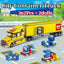 Transporter Truck & Bus Station Building Blocks Set