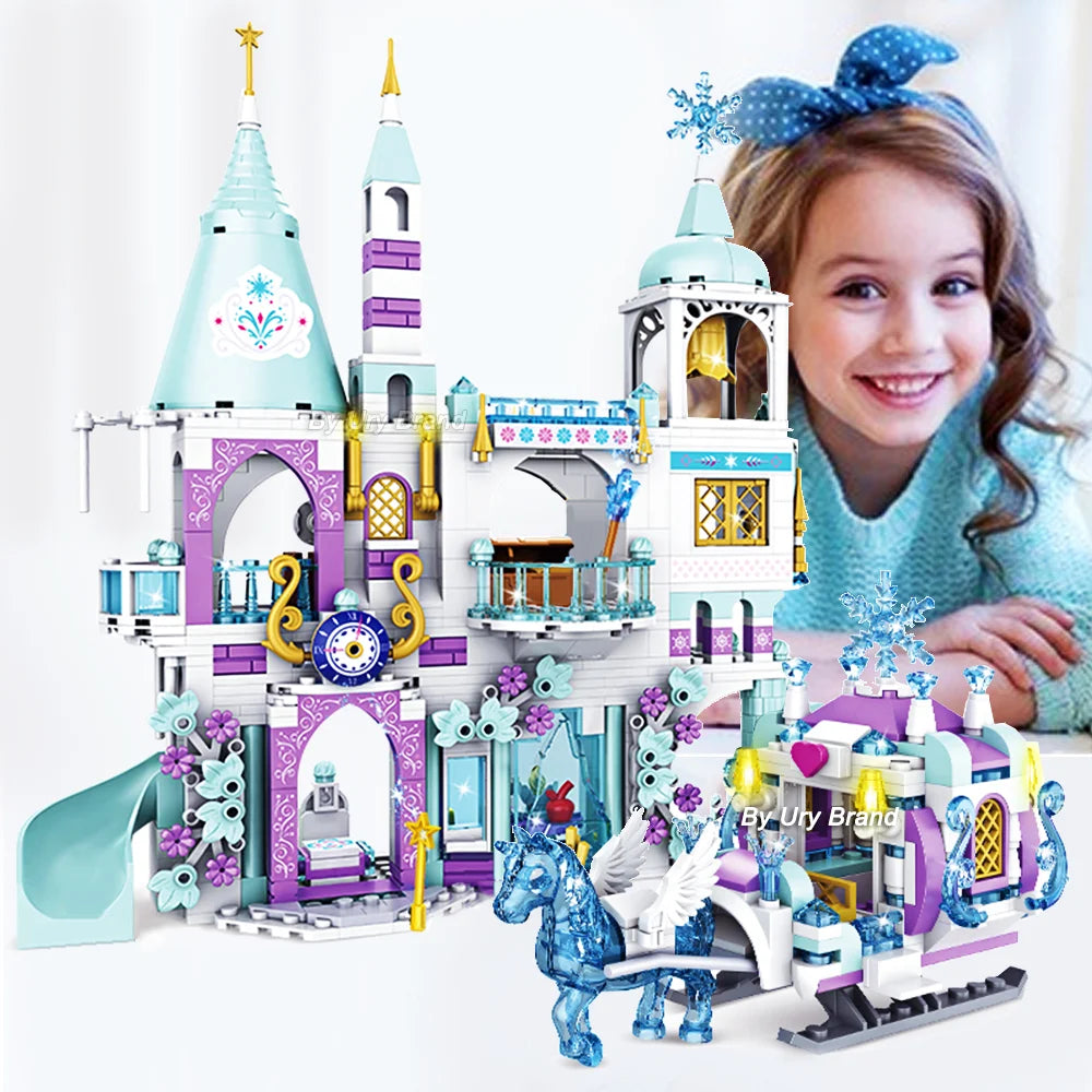 Princess Luxury Ice Castle Building Blocks Set