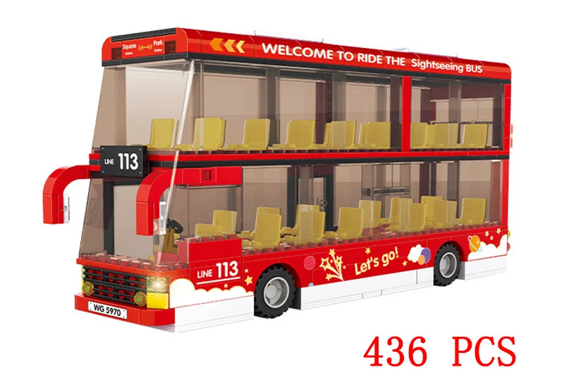 Bus City UK Building Blocks Set