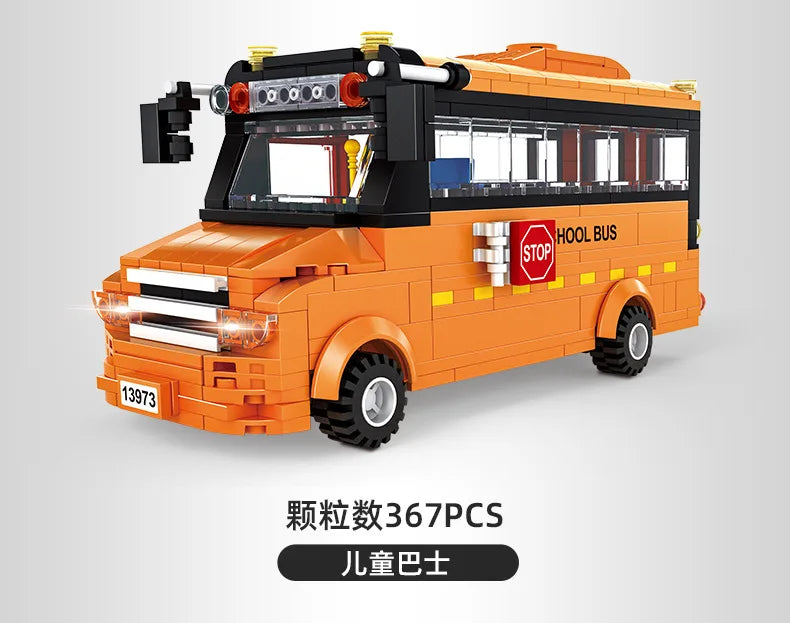 Bus City UK Building Blocks Set