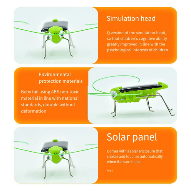 Solar Grasshopper Toy – DIY Educational STEM Puzzle Main Image
