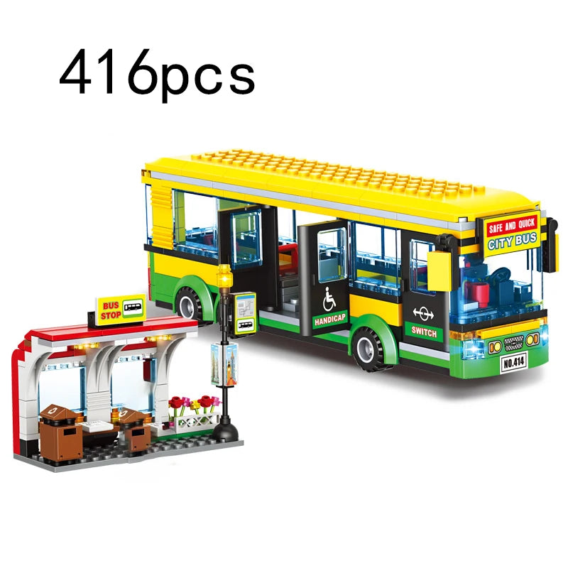 Bus City UK Building Blocks Set
