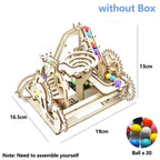 3D Wooden Marble Run Puzzle Set