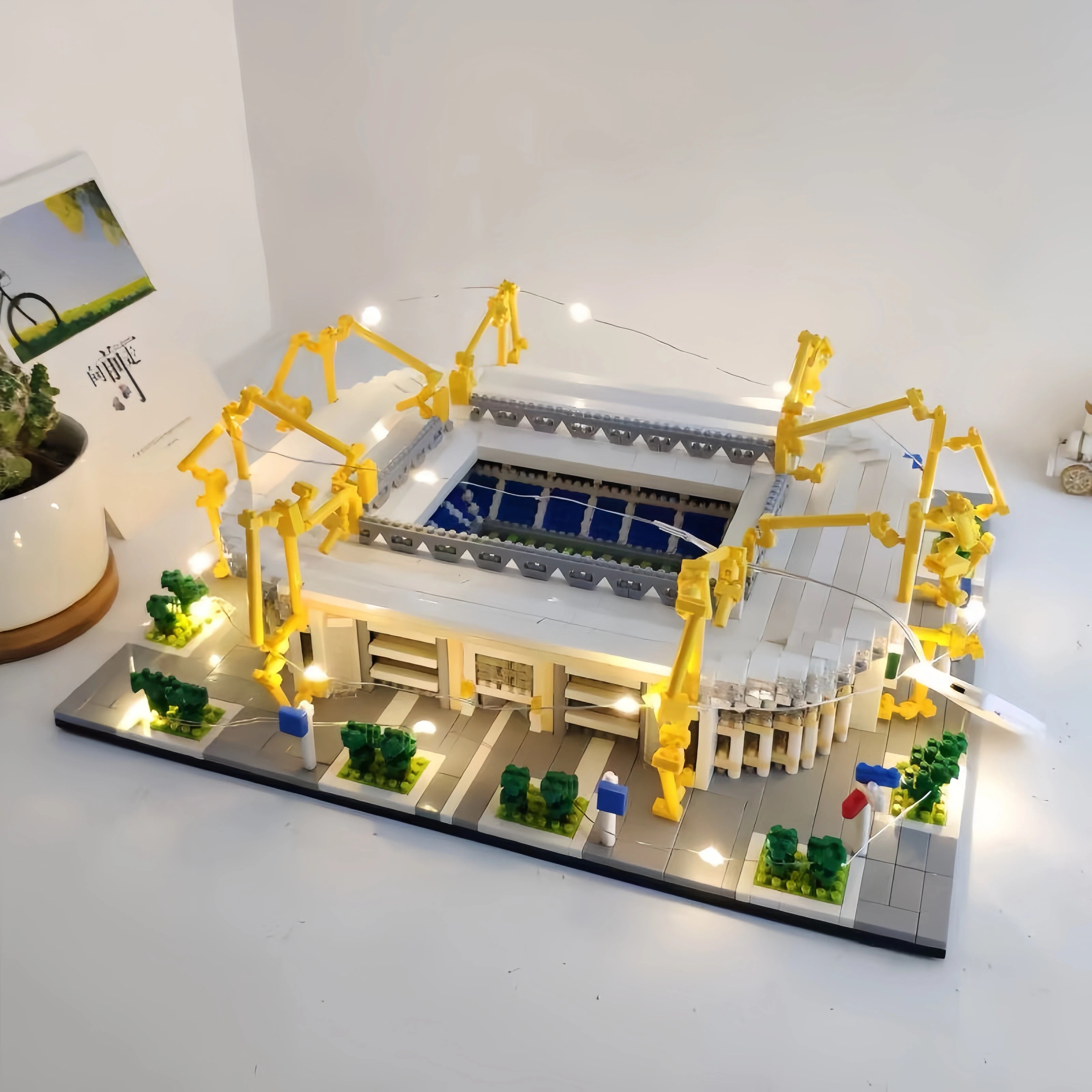 Barcelona Soccer Stadium Micro Blocks Building Set