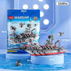6-in-1 Military Navy Ship Building Blocks Set