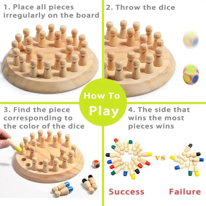 Sensory Memory Match Stick Chess Game