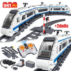 Electric Rail Remote Control Building Blocks Train Track Set