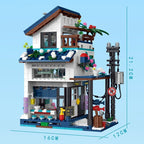 Japanese City Street View Building Block Set