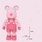 DIY Cartoon Mini Love Violent Bear Bearbrick Model