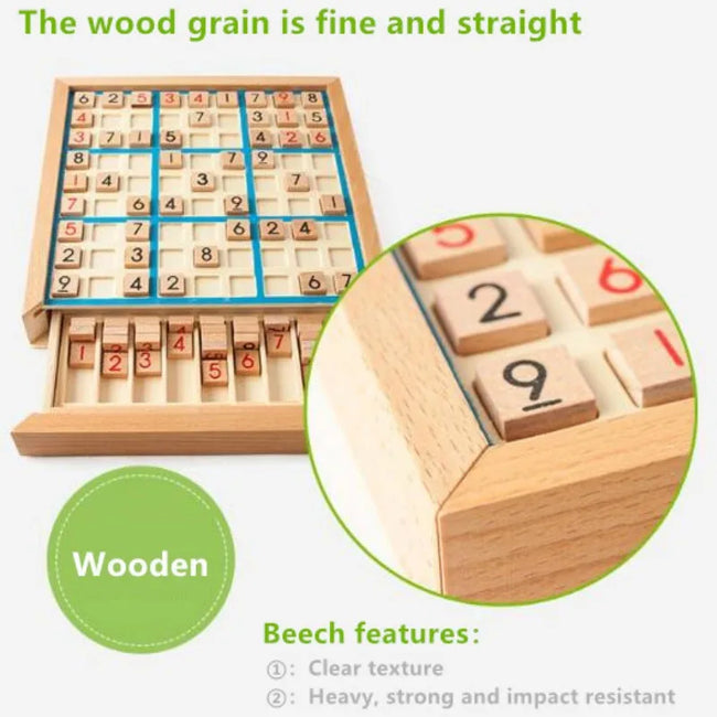 Sudoku Crosswords Montessori Wooden Educational Digits Logic Game Main Image