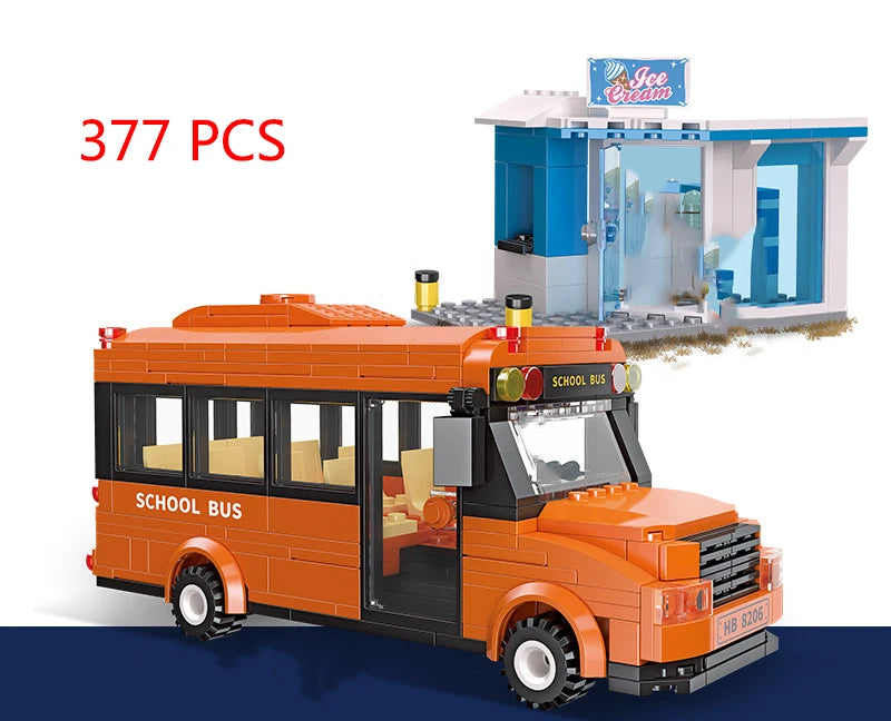 Bus City UK Building Blocks Set