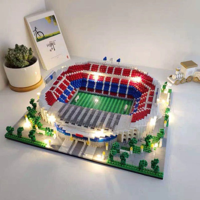 Barcelona Soccer Stadium Micro Blocks Building Set Hover Image