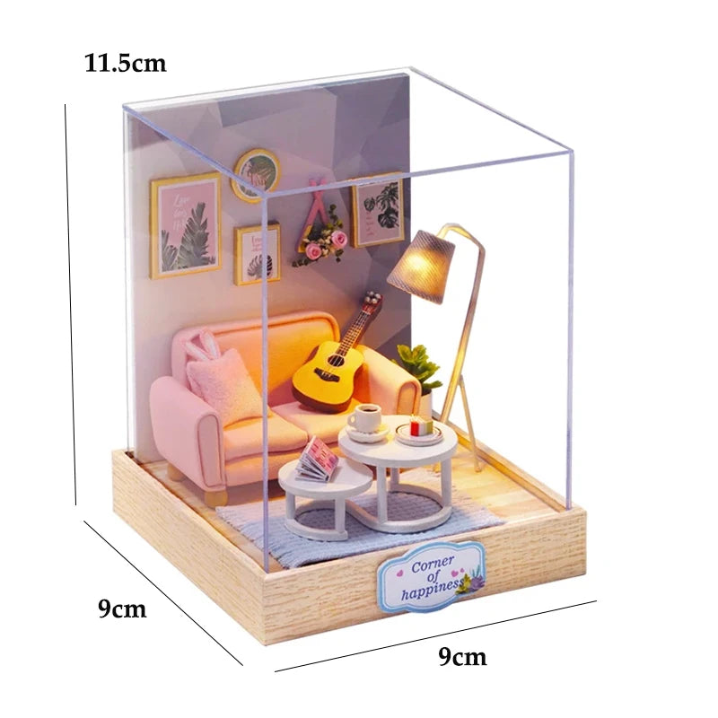 Mini Doll House Kit DIY Flower House