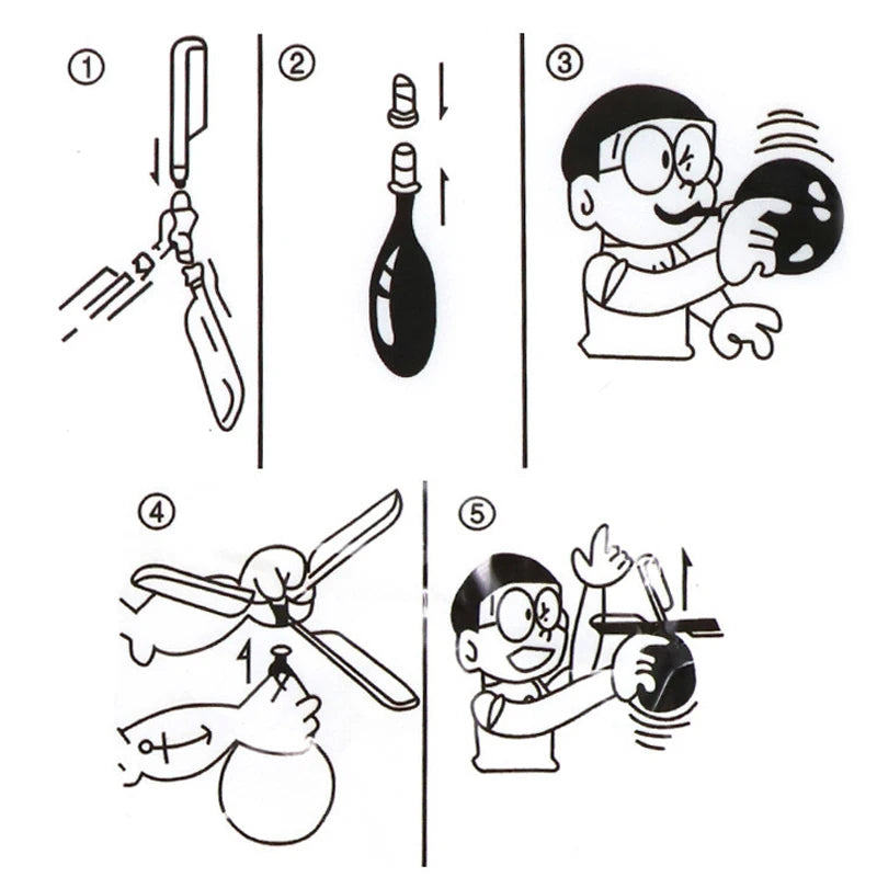 6PCS Air Balloon Helicopter Toy – Fun Outdoor Flying Game for Kids