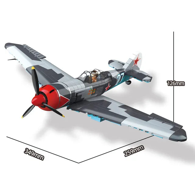 Military Army World War II & SWAT Soldiers Aircraft Fighter Building Blocks Set