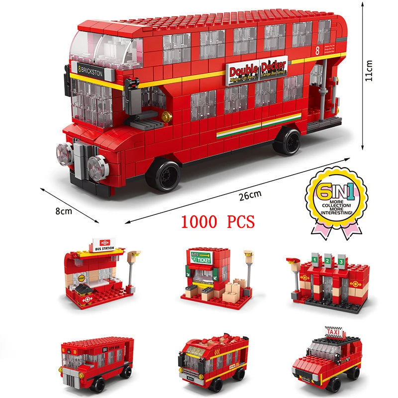 Bus City UK Building Blocks Set