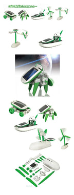 6-in-1 Solar-Powered DIY Robot Kit