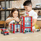 City Fire Station Building Blocks Set