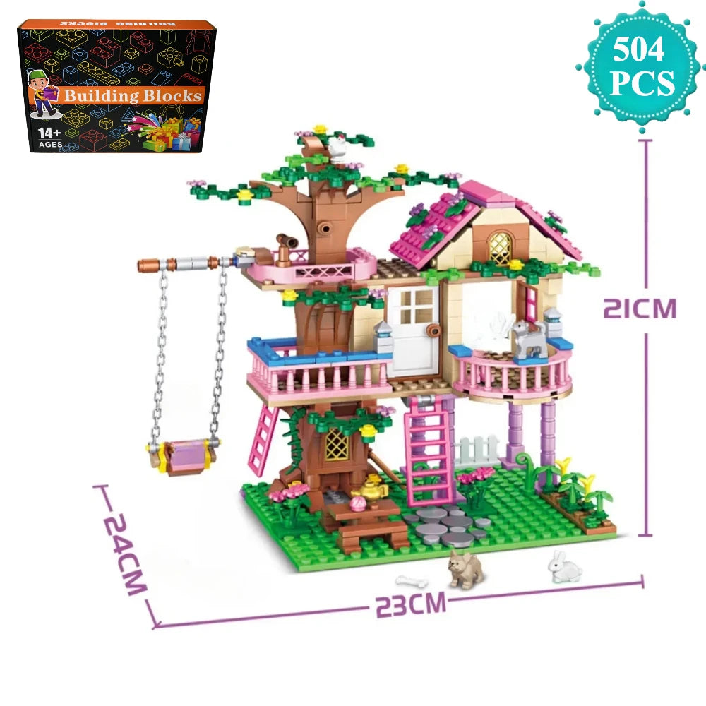 City Tree House Building Blocks Set