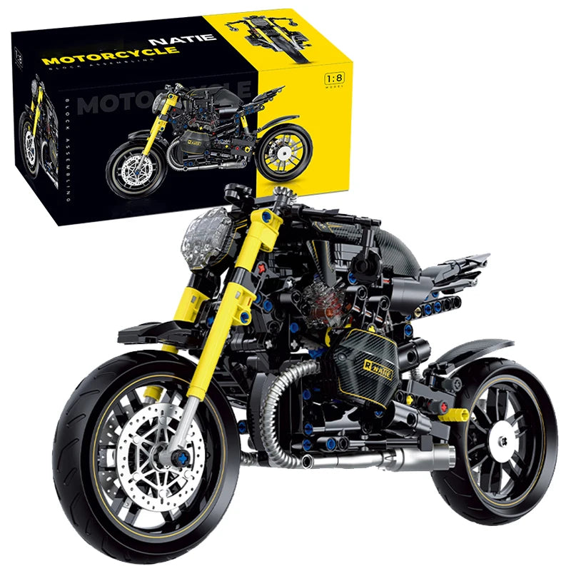 1:8 MOC Building Blocks Motorbike Model