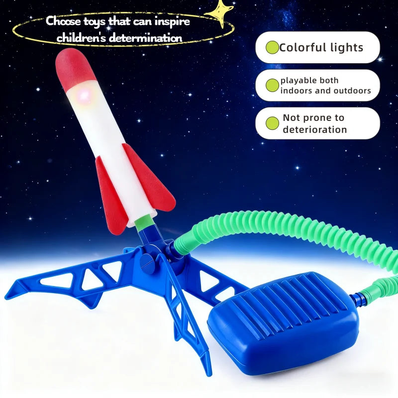 Children’s Foot-Triggered Rocket Launcher Toy