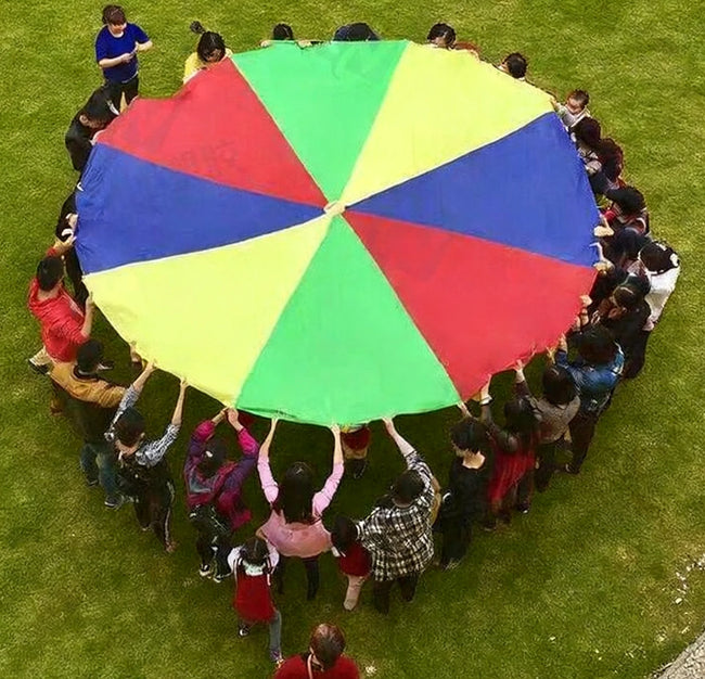 2M/6M Diameter Rainbow Parachute Toy – Outdoor Team Game & Multiplayer Fun Main Image