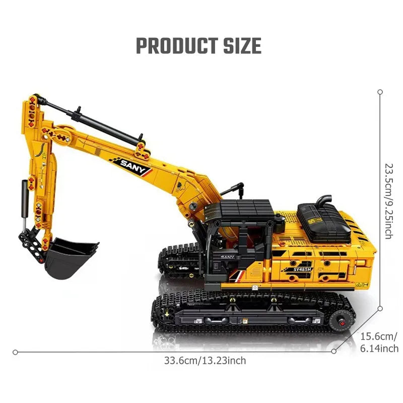 SEMBO BLOCK 1022-Piece Excavator Model