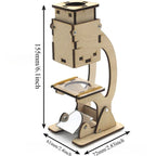 DIY Microscope Excavator Fan Robot Model Kit