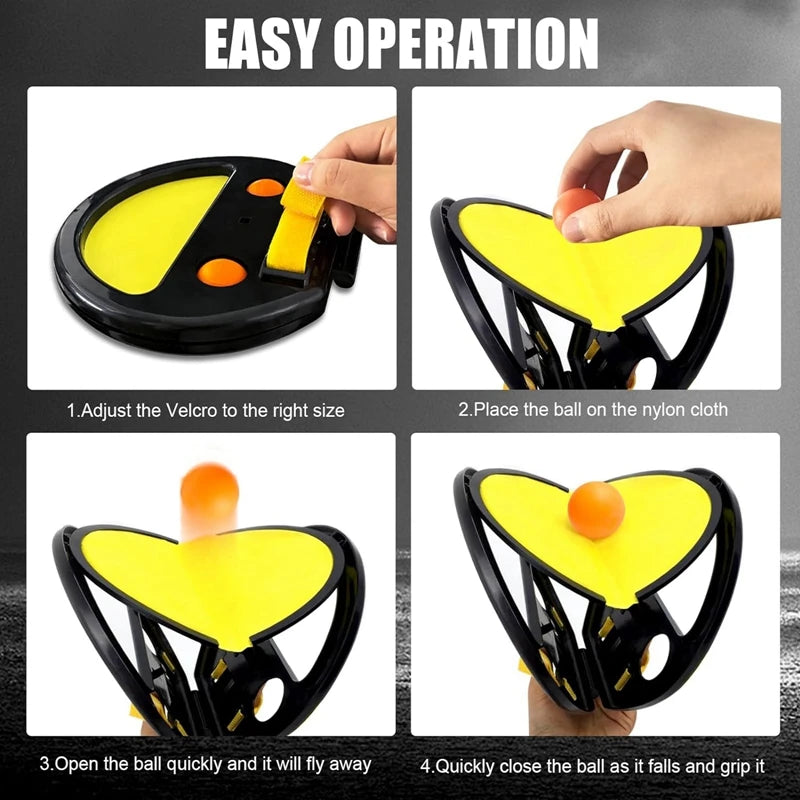 Outdoor Catching Game – Parent-Child Throwing & Catching Ball Rack