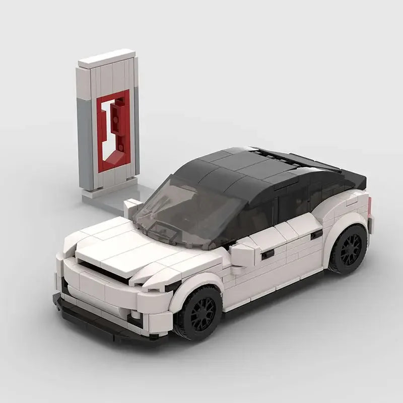 Electric Vehicle Model Car Bricks Set