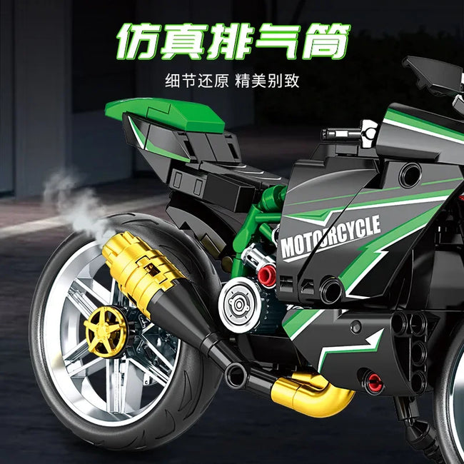 Racing MotorBike Building Blocks Main Image