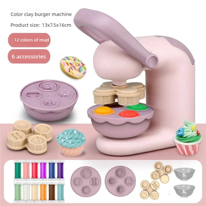 Color Clay Noodle Machine DIY Set