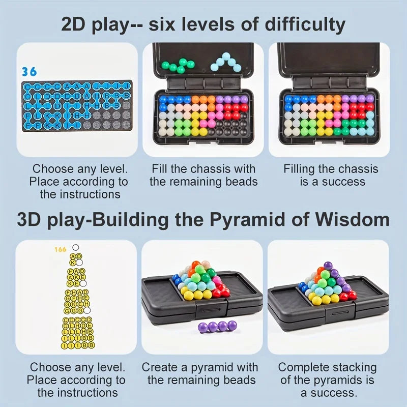 3D Puzzle Board Game - 200 Challenges