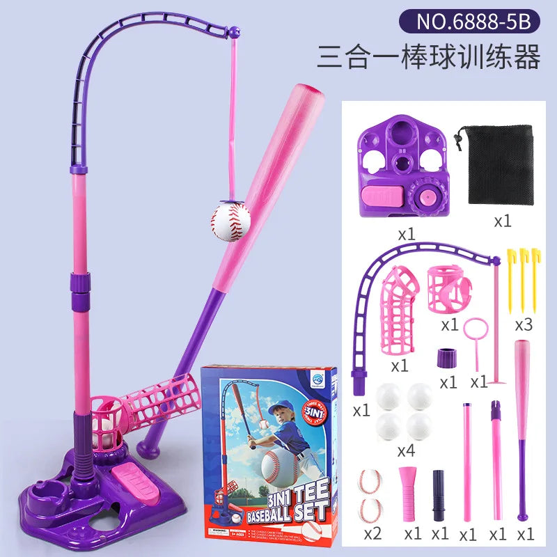 3-in-1 TEE Baseball Set – Outdoor Sports & Baseball Training Toy