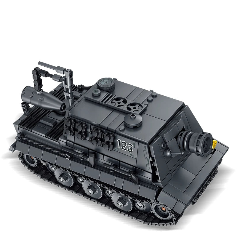 Tank Assault Mortar Model Building Blocks Set