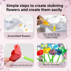 Color Flowers DIY Decoration Building Blocks Set