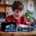 Blue Sport Car Building Block Set