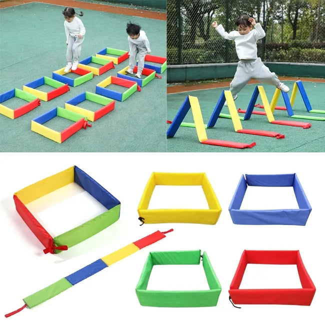 Children Fun Outdoor Jump Frame – Sensory & Coordination Training Toy Hover Image