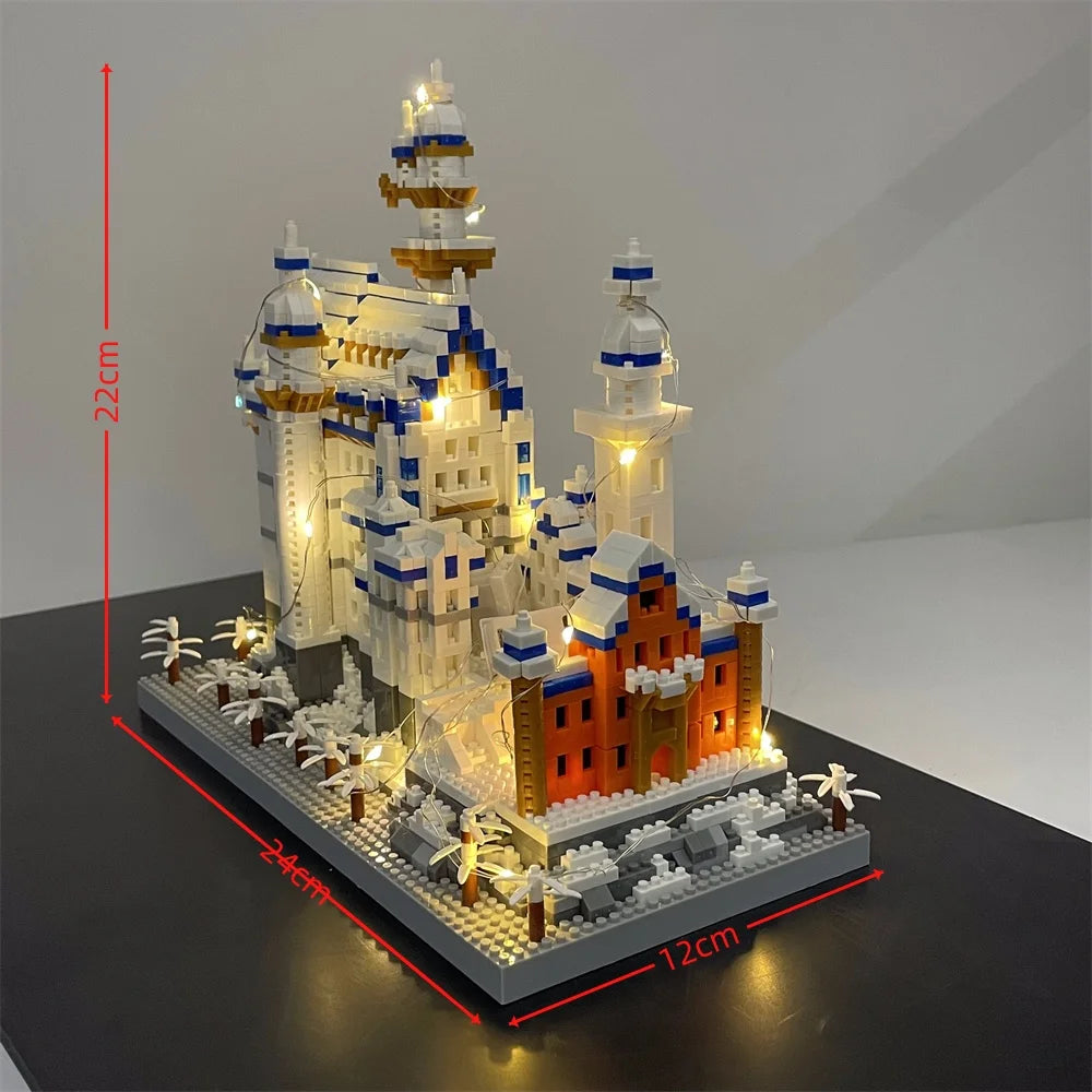 Louvre Model Micro Mini Building Blocks Toy Set