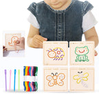 Kids Embroidery Puzzle – Wooden Lacing & Threading Activity Toy