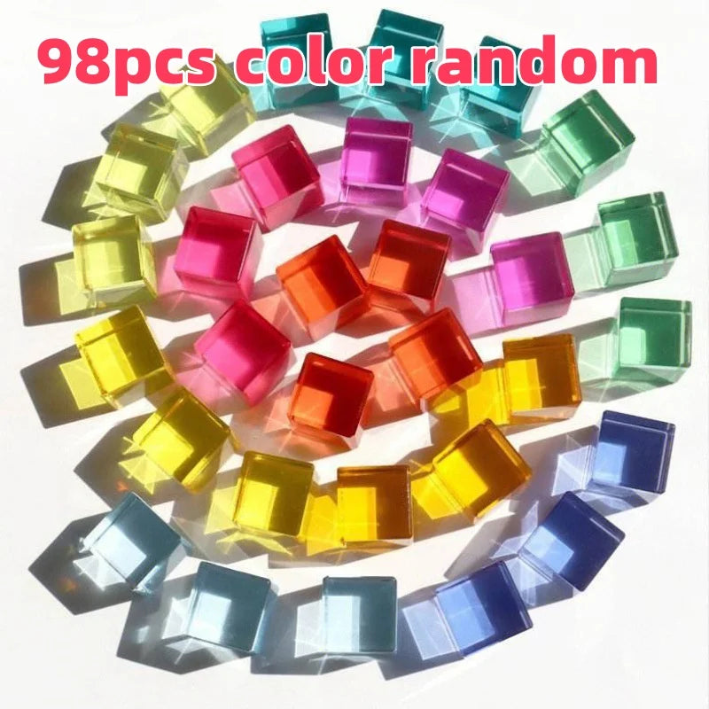 Acrylic Stacked Cube Building Blocks