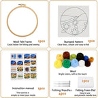 CHENISTORY Wool Felting Painting Kit