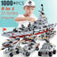 Navy War Chariot Ship Army Boat & Plane Model Building Blocks Set