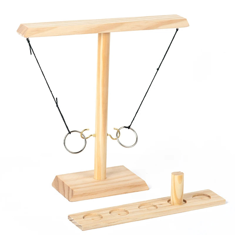 Wooden Ring Toss Game for Adults