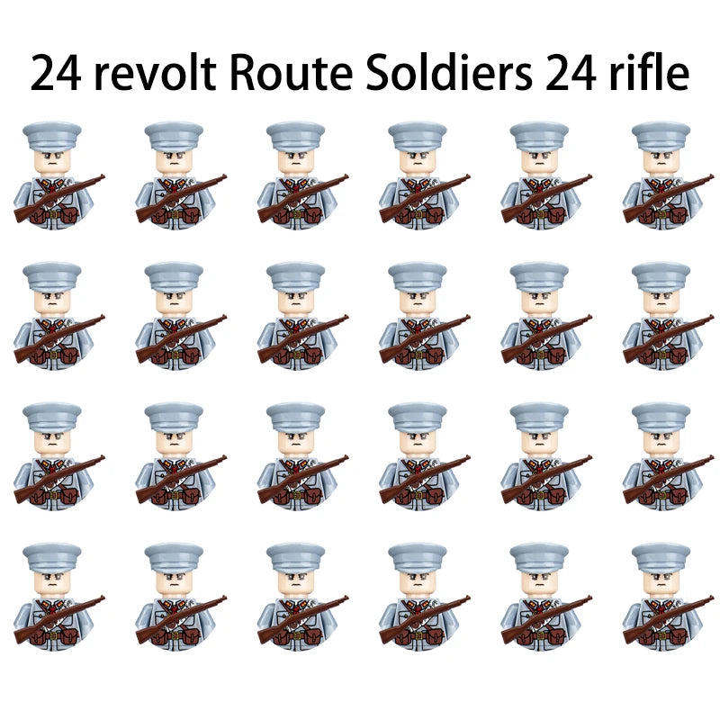 Military Building Block Character – World War II Soldier Mini Doll