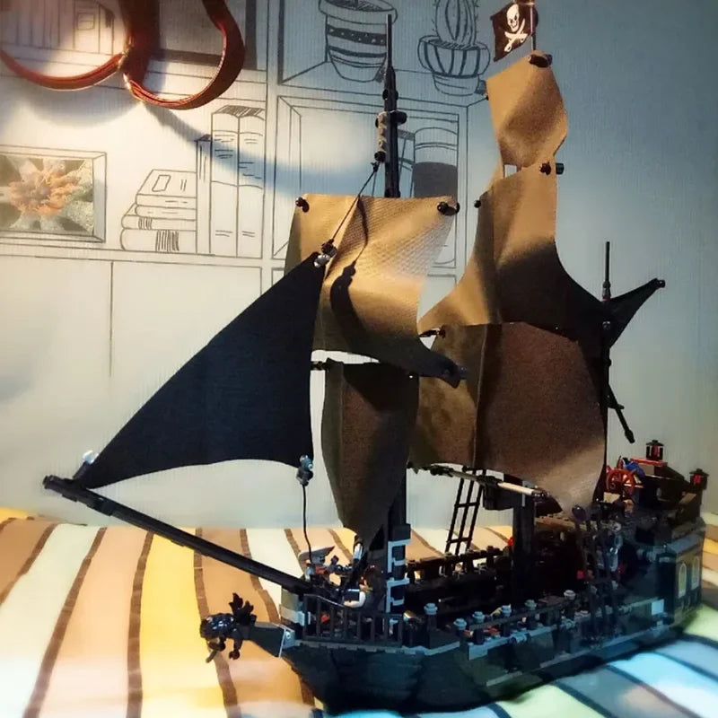 Caribbean Ship Revenge Warship – Black Pearl Building Block Set