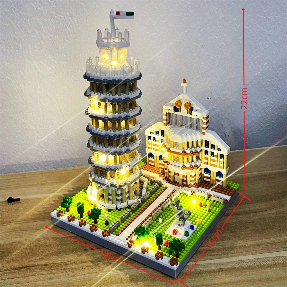Louvre Model Micro Mini Building Blocks Toy Set