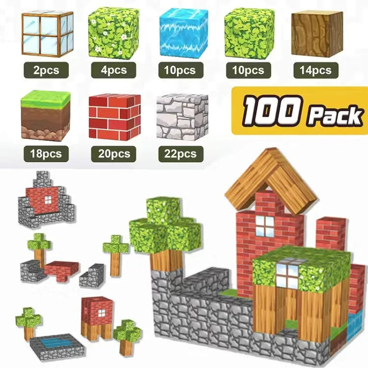 Magnetic Blocks Mine World Construction Set