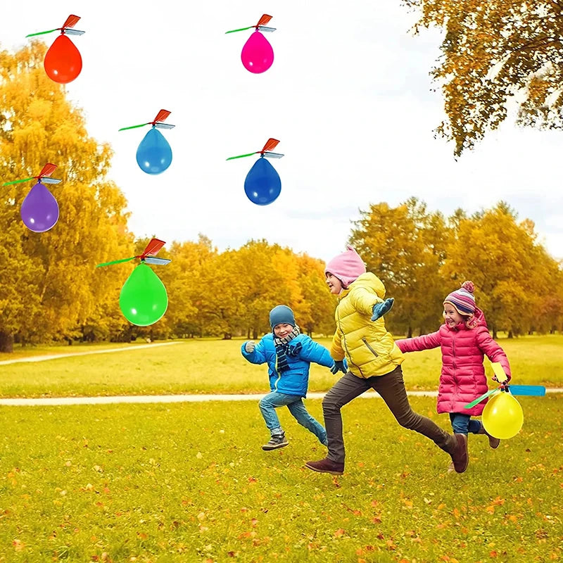 6PCS Air Balloon Helicopter Toy – Fun Outdoor Flying Game for Kids