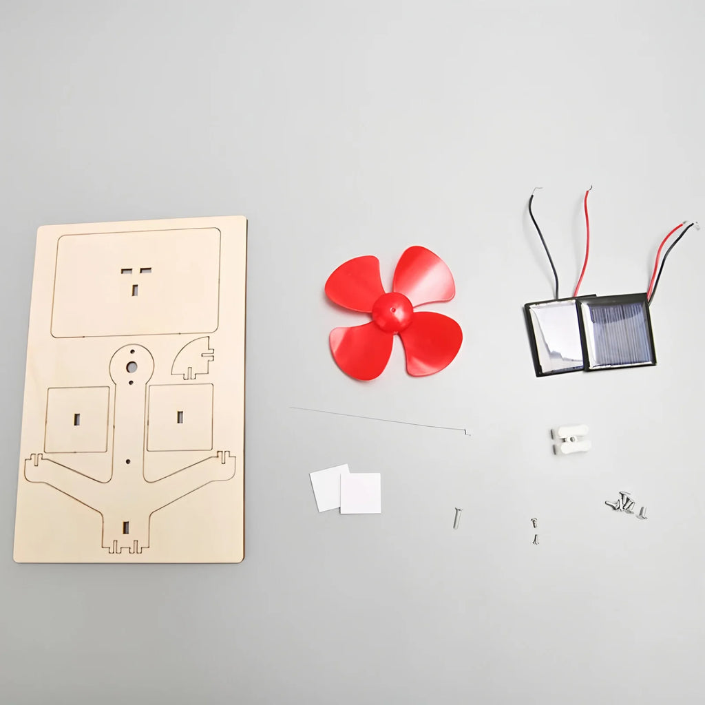 DIY Solar Fan Kit Science & 3D Wooden Puzzle